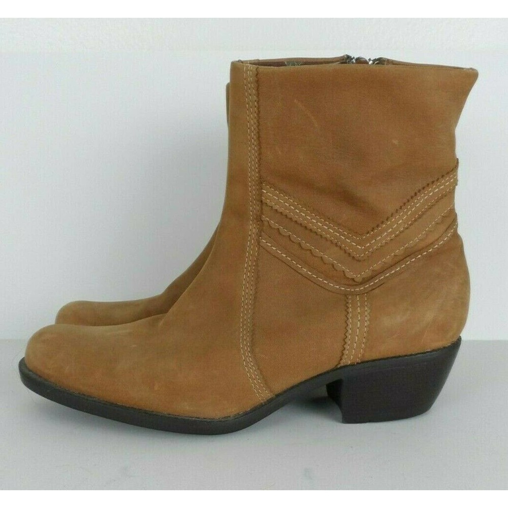 Clarks Artisan Booties Brown Leather 6.5